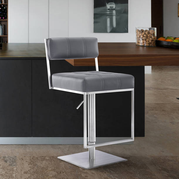 Orren Ellis Appin Swivel Adjustable Height Bar Stool Wayfair